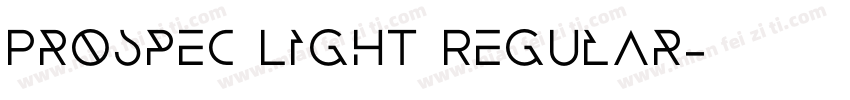 Prospec Light Regular字体转换